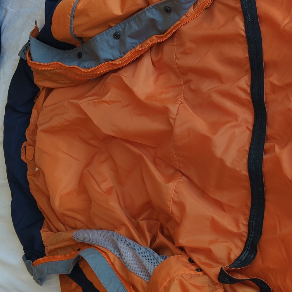 Vintage 90s/Y2K Columbia HooDoo Interchange Jacket - Orange & Navy - Picture 8 of 16